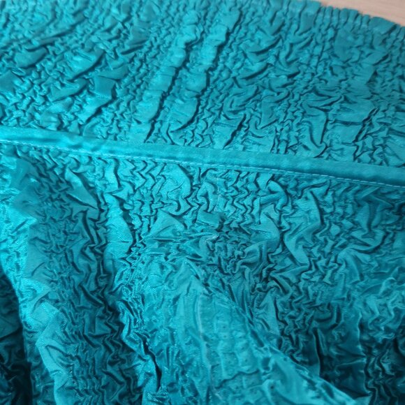 Vintage Women's Reversible light jacket - M, teal and Monet inspired design - Picture 5 of 5